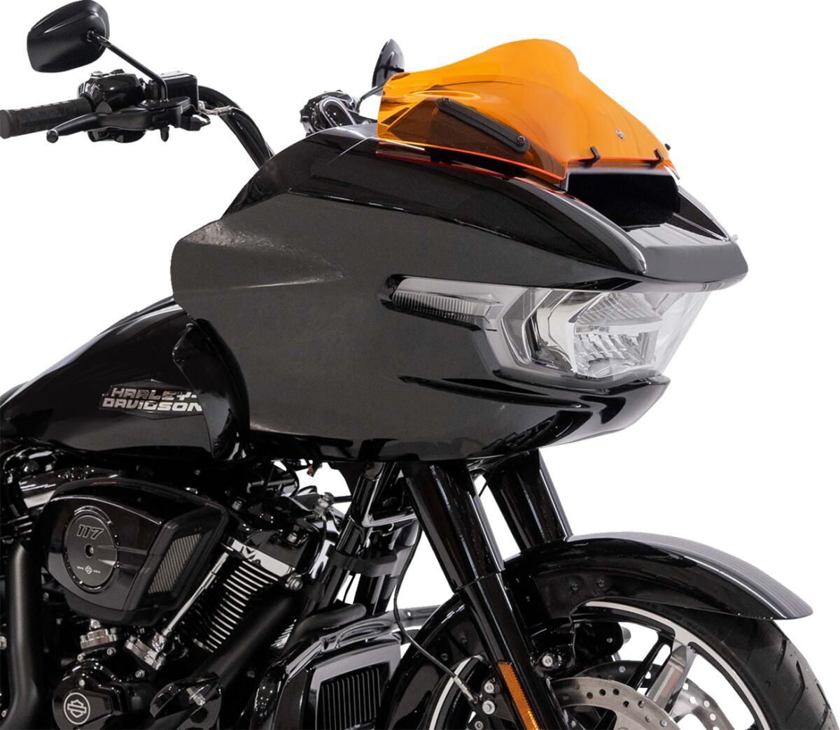 KLOCK WERKS WINDSHIELD FLARE 8" SPORT 23-24 FLTR ORANGE KWW-01-0756