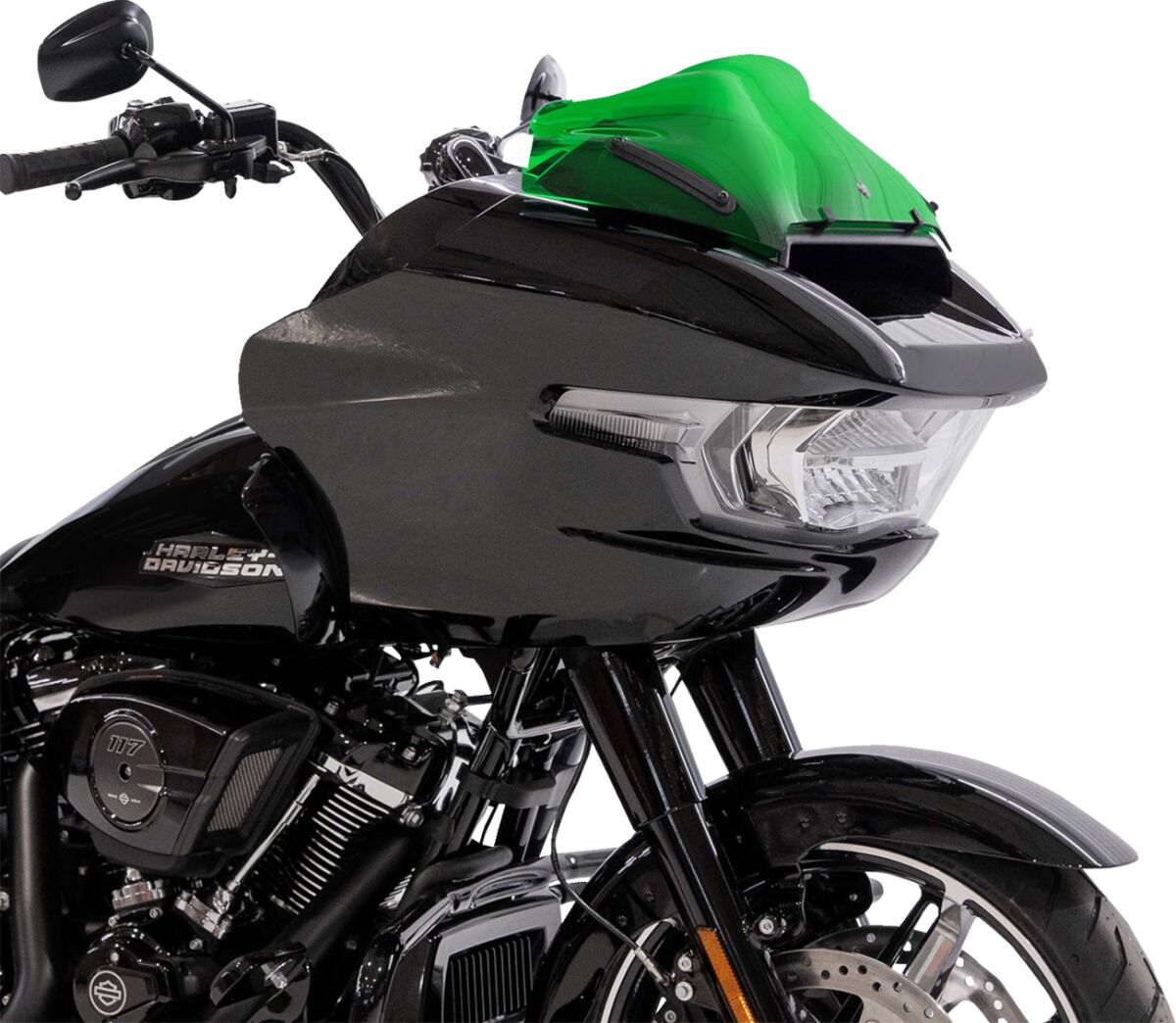 KLOCK WERKS WINDSHIELD FLARE 8" SPORT 23-24 FLTR GREEN KWW-01-0758