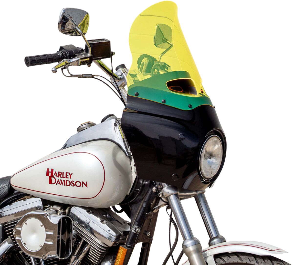 KLOCK WERKS WINDSHIELD ROAD WARRIOR FAIRING - 15" - - YELLOW ICE KWW-06-0616