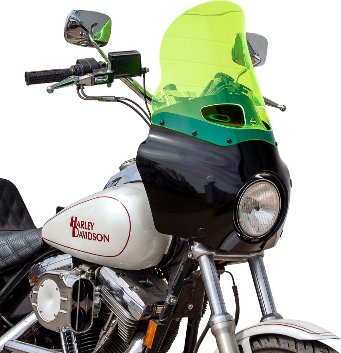 KLOCK WERKS WINDSHIELD ROAD WARRIOR FAIRING - 15" - - GREEN ICE KWW-06-0617