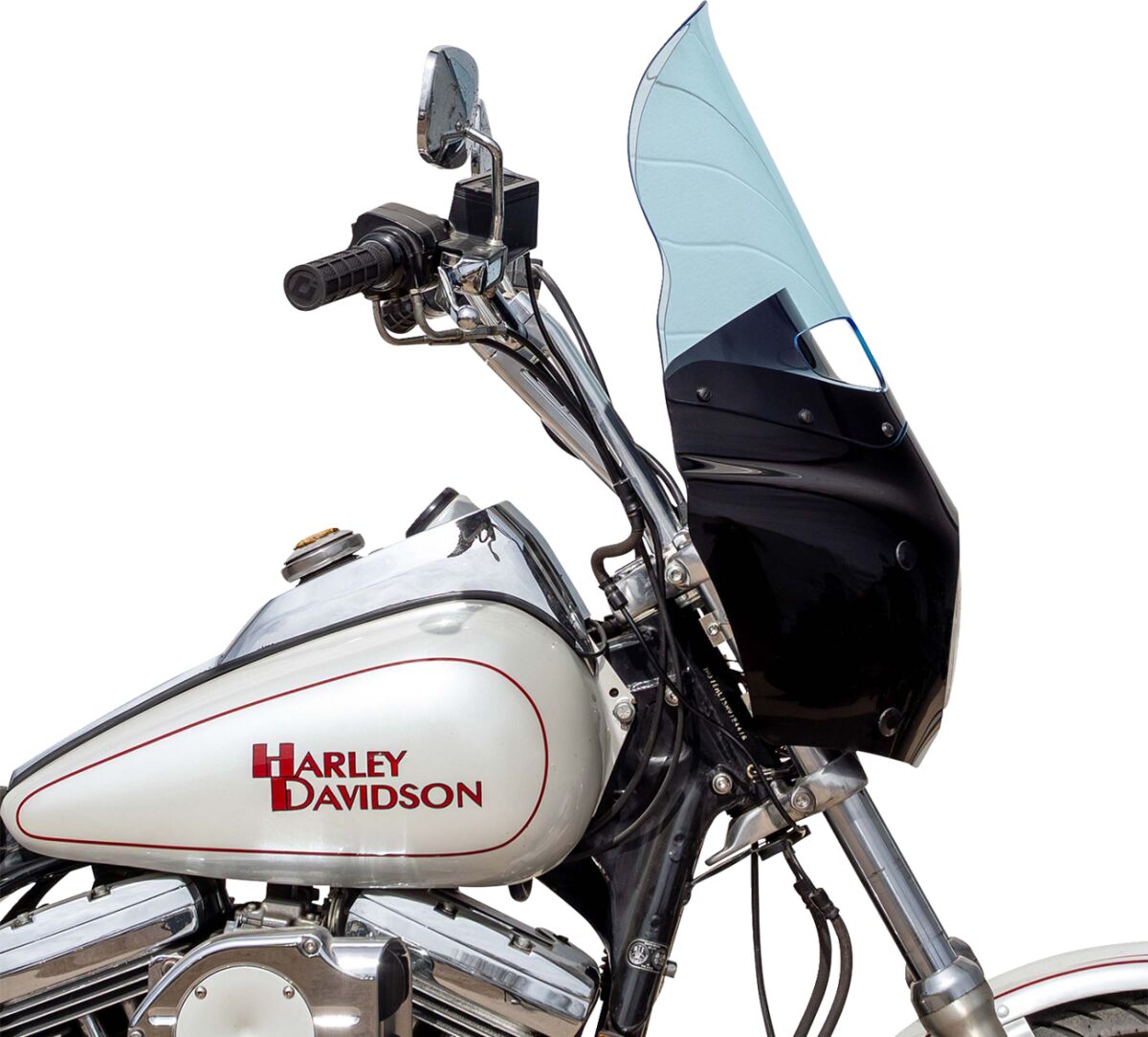 KLOCK WERKS WINDSHIELD ROAD WARRIOR FAIRING - 15" - - BLUE ICE KWW-06-0618