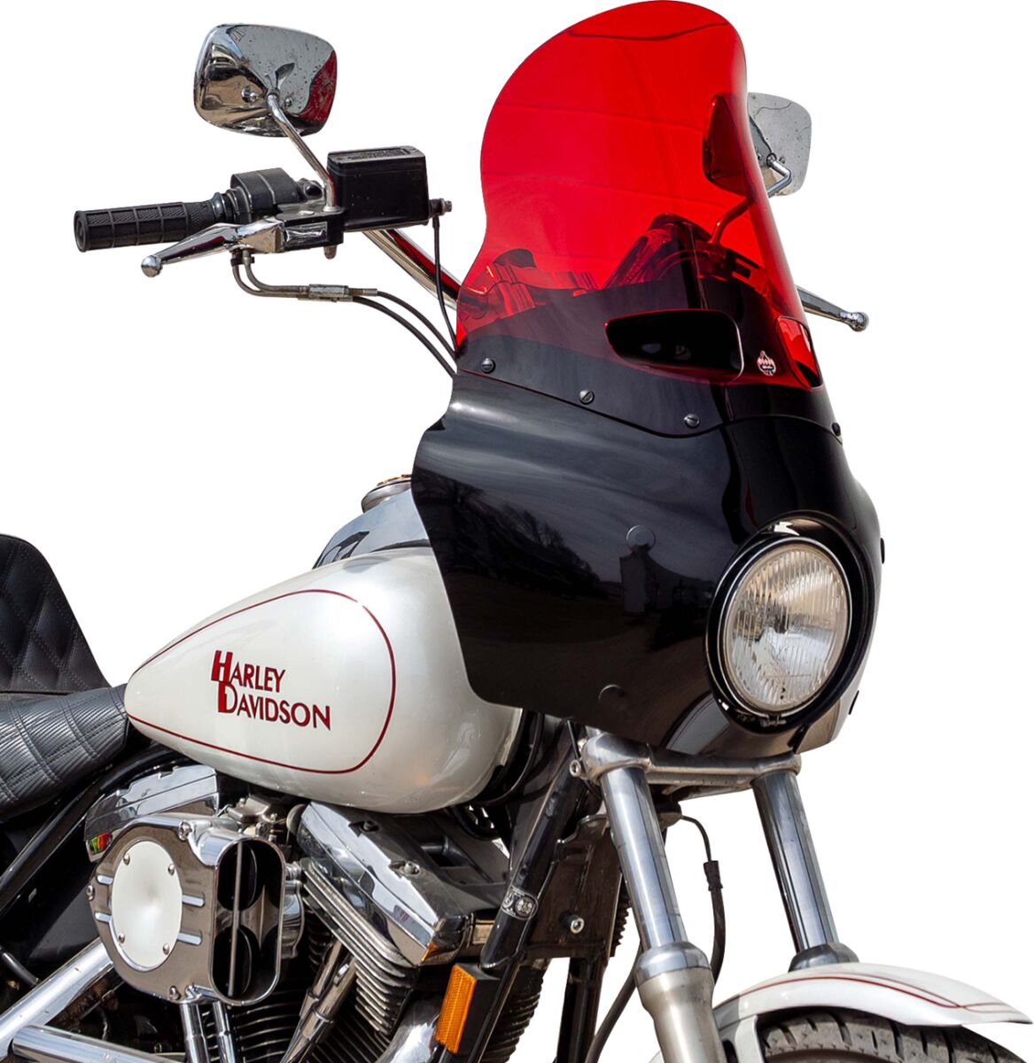 KLOCK WERKS WINDSHIELD ROAD WARRIOR FAIRING - 15" - - RED KWW-06-0619