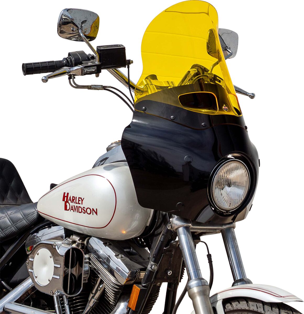 KLOCK WERKS WINDSHIELD ROAD WARRIOR FAIRING - 15" - - YELLOW KWW-06-0621