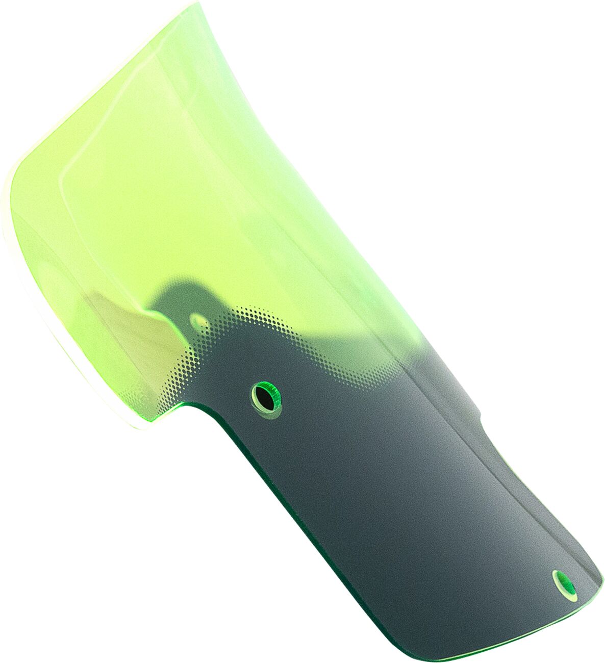 KLOCK WERKS WINDSHIELD FLARE INDIAN 8" GREEN KWW-04-0621