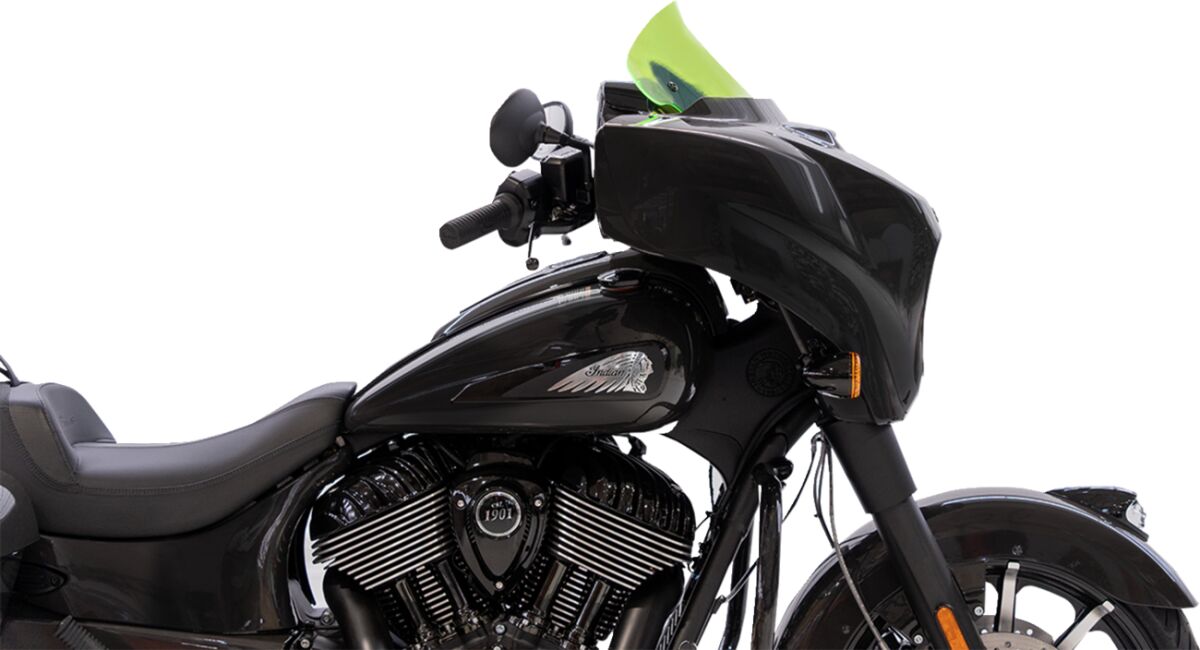 KLOCK WERKS WINDSHIELD FLARE 10" KOLOR GREEN ICE KWW-04-0634