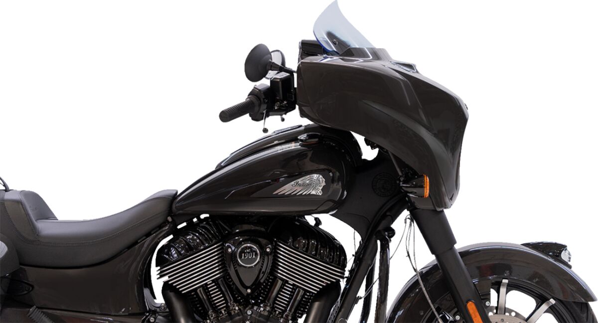 KLOCK WERKS WINDSHIELD FLARE 10" KOLOR BLUE ICE KWW-04-0635