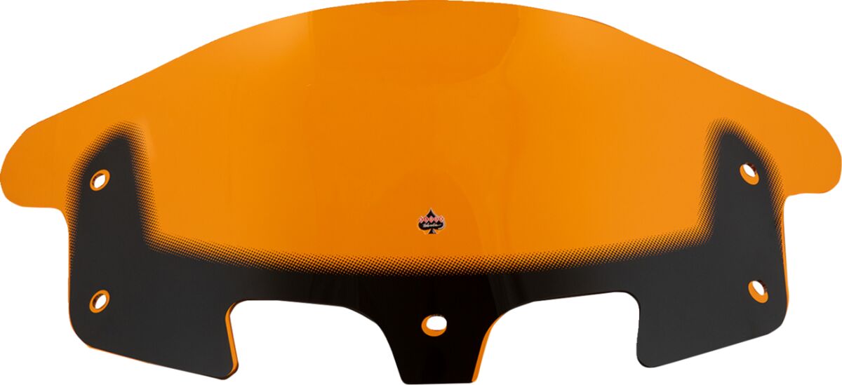 KLOCK WERKS WINDSHIELD FLARE 10" KOLOR ORANGE KWW-04-0637