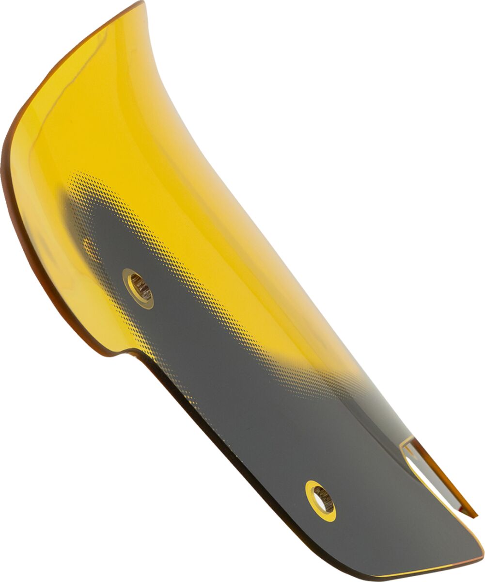KLOCK WERKS WINDSHIELD FLARE 10" KOLOR YELLOW KWW-04-0638