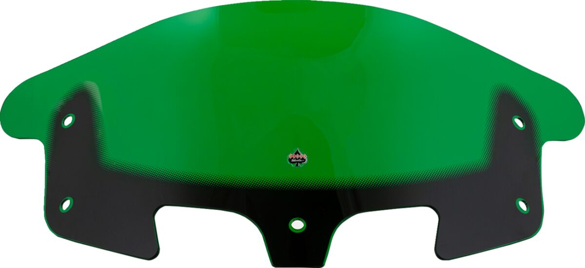 KLOCK WERKS WINDSHIELD FLARE 10" KOLOR GREEN KWW-04-0639