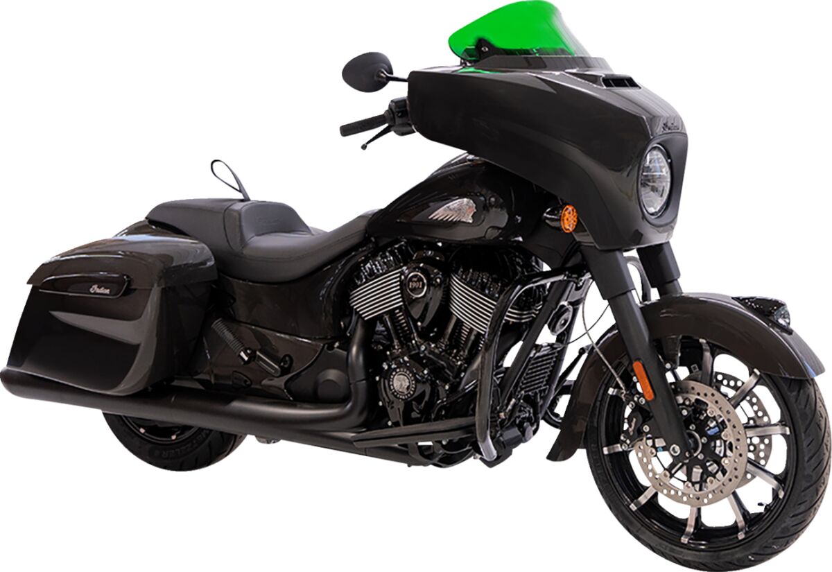 KLOCK WERKS WINDSHIELD FLARE 10" KOLOR GREEN KWW-04-0639
