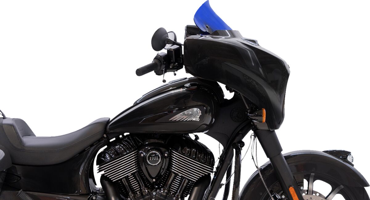 KLOCK WERKS WINDSHIELD FLARE 10" KOLOR BLUE KWW-04-0640