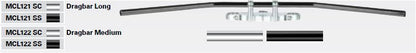 TRW HANDLEBAR DRAGBAR LONG STEEL Ø 22 CHROME PLATED MCL121SC