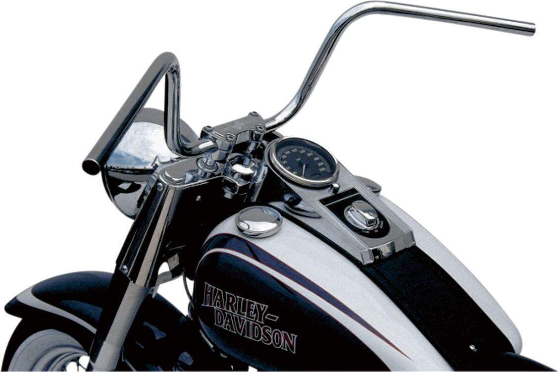 TRW HANDLEBAR APEHANGER STEEL Ø 25.4 CHROME PLATED, CABLE INDENT MCL136CKK