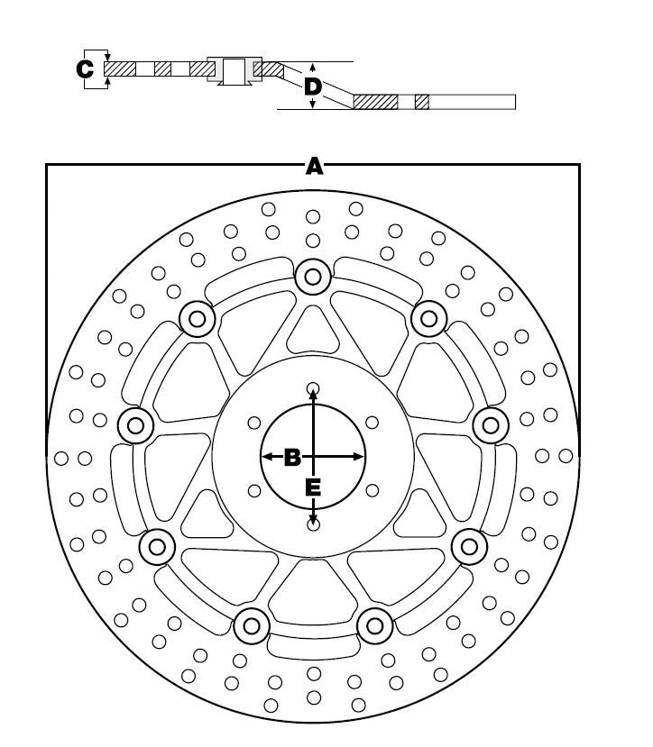 TRW BRAKE ROTOR FIXED 295 ROUND FRONT MST231