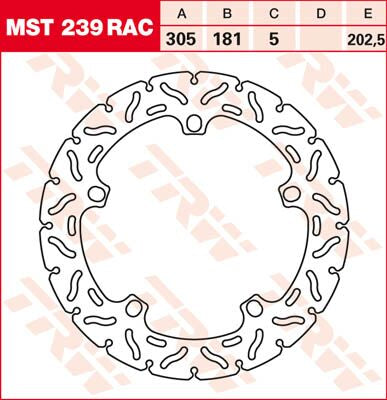 TRW BRAKE ROTOR FIXED 305 RAC-DESIGN MST239RAC