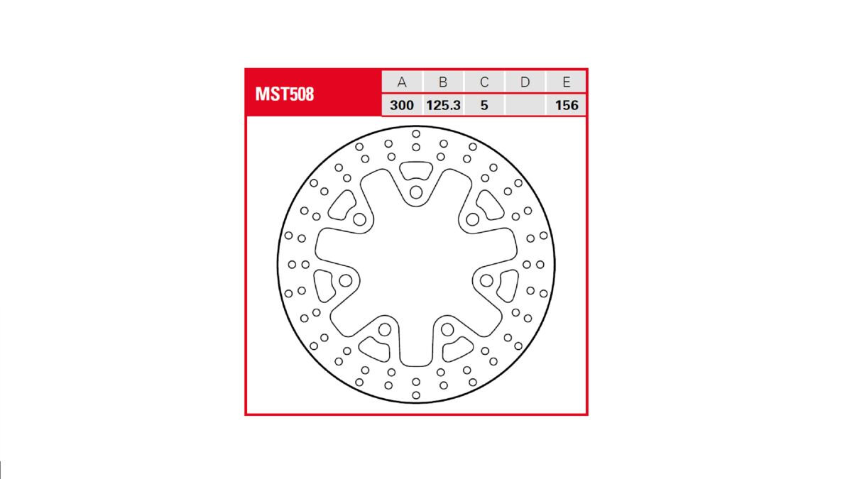 TRW BRAKE ROTOR FIXED ROUND MST508