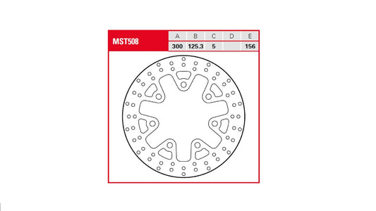 TRW BRAKE ROTOR FIXED ROUND MST508