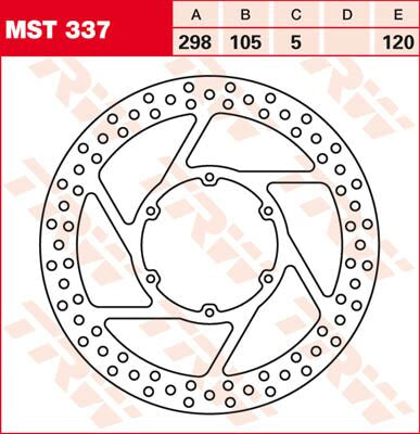 TRW BRAKE ROTOR FIXED ROUND MST337