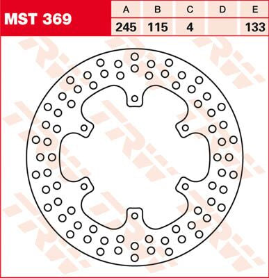 TRW BRAKE ROTOR FIXED ROUND MST369
