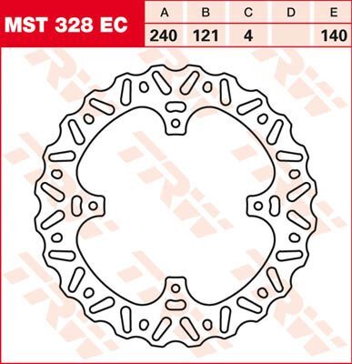 TRW BRAKE ROTOR FIXED EC-CROSS WAVE MST328EC