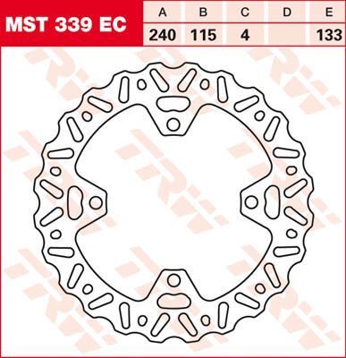 TRW BRAKE ROTOR FIXED EC-CROSS WAVE MST339EC