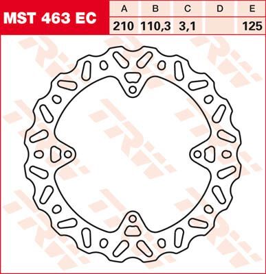 TRW BRAKE ROTOR FIXED EC-CROSS WAVE MST463EC
