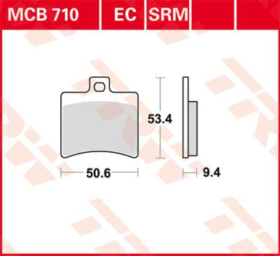 TRW BRAKE PAD ALLROUND ORGANIC MCB710