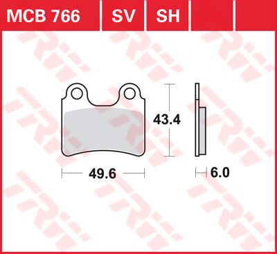 TRW BRAKE PAD ALLROUND ORGANIC MCB766