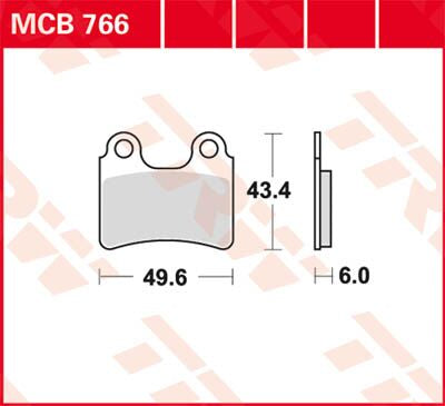 TRW BRAKE PAD ALLROUND ORGANIC MCB766