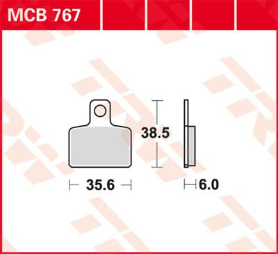 TRW BRAKE PAD ALLROUND ORGANIC MCB767