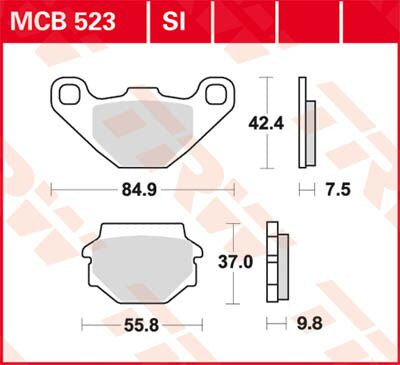 TRW BRAKE PAD SI SINTER OFFROAD MCB523SI