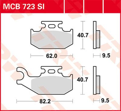 TRW BRAKE PAD SI SINTER OFFROAD MCB723SI