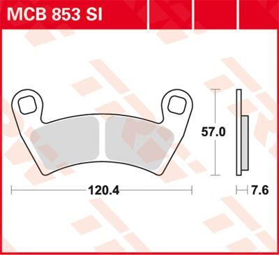 TRW BRAKE PAD SI SINTER OFFROAD MCB853SI