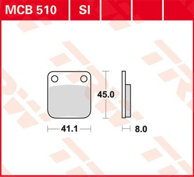 TRW BRAKE PAD ALLROUND ORGANIC STANDARD MCB510