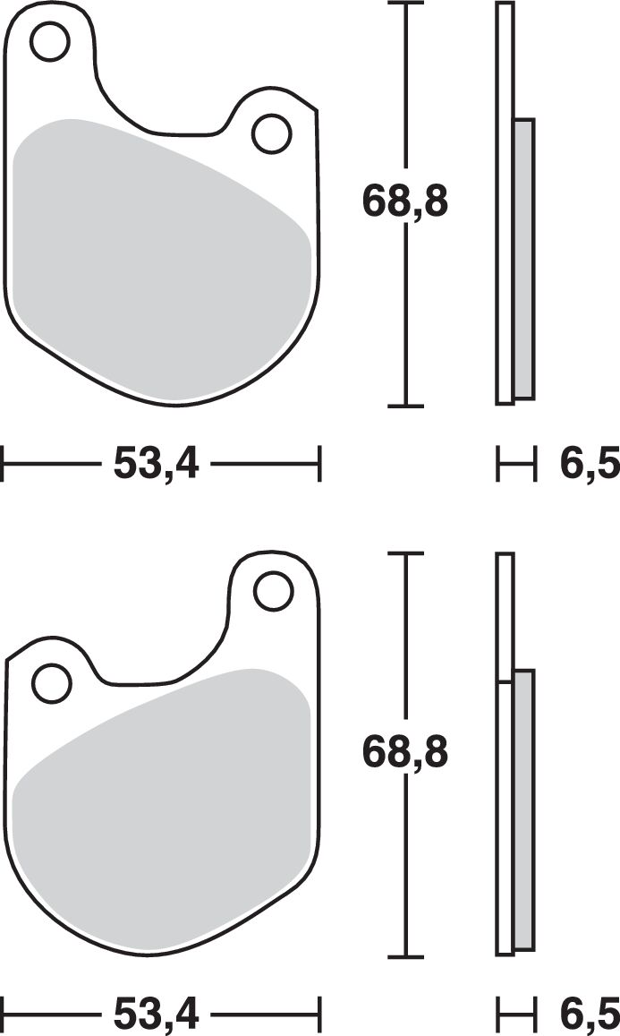 TRW BRAKE PAD ALLROUND ORGANIC STANDARD MCB511