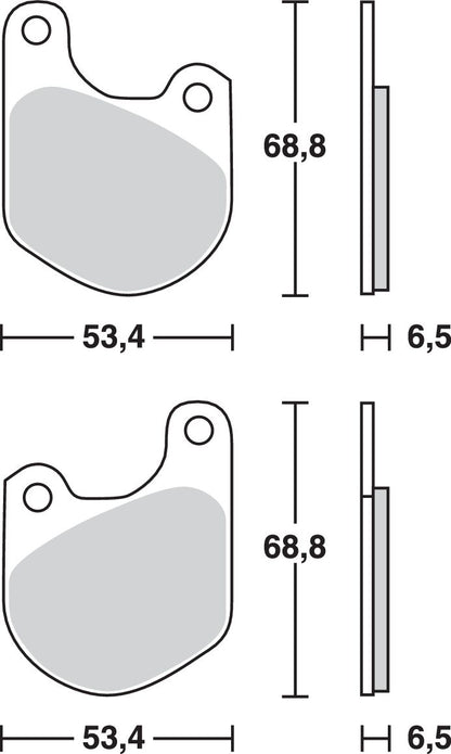 TRW BRAKE PAD ALLROUND ORGANIC STANDARD MCB511
