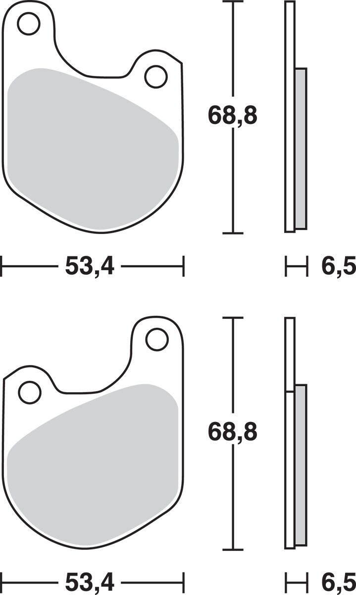 TRW BRAKE PAD ALLROUND ORGANIC STANDARD MCB511