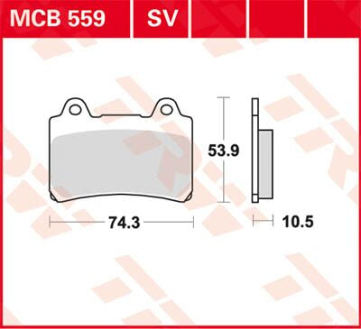 TRW BRAKE PAD ALLROUND ORGANIC STANDARD MCB559