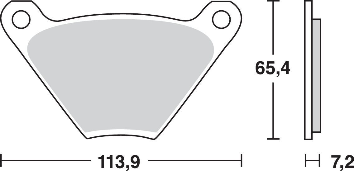 TRW BRAKE PAD ALLROUND ORGANIC STANDARD MCB97