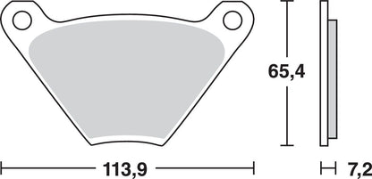 TRW BRAKE PAD ALLROUND ORGANIC STANDARD MCB97