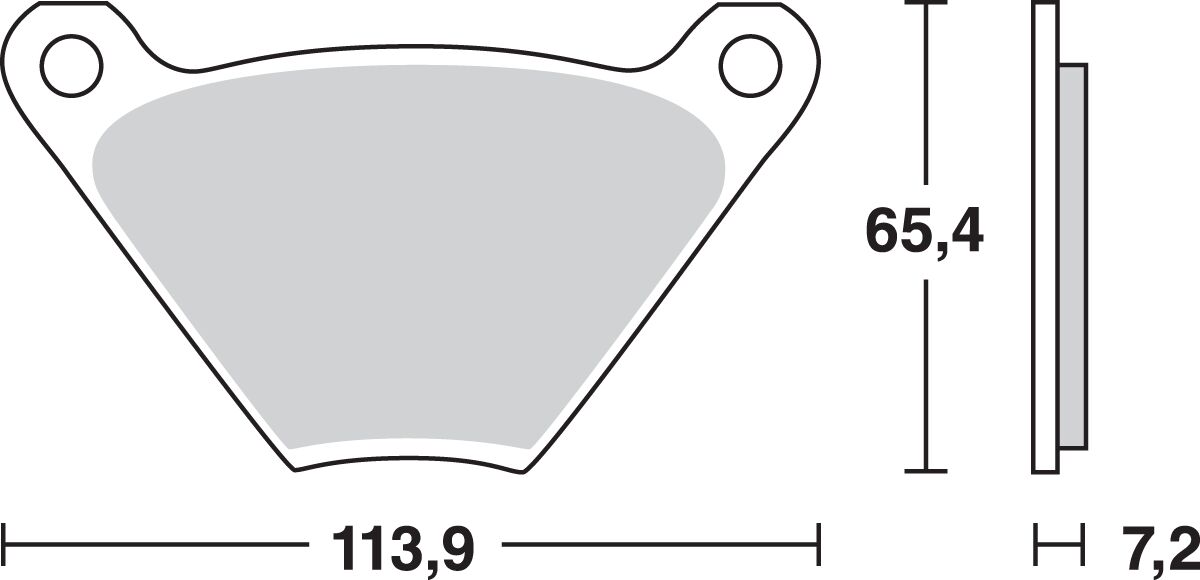 TRW BRAKE PAD ALLROUND ORGANIC STANDARD MCB97