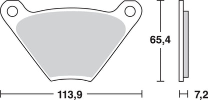 TRW BRAKE PAD ALLROUND ORGANIC STANDARD MCB97
