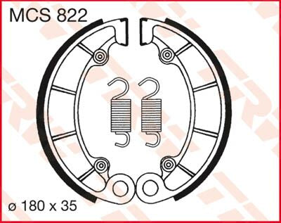 TRW BRAKE SHOES TRW MCS822 MCS822