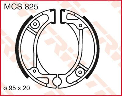 TRW BRAKE SHOES TRW MCS825 MCS825