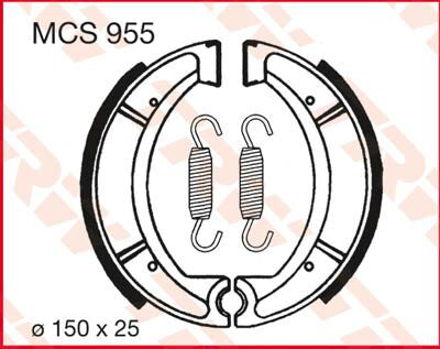TRW BRAKE SHOES TRW MCS955 MCS955