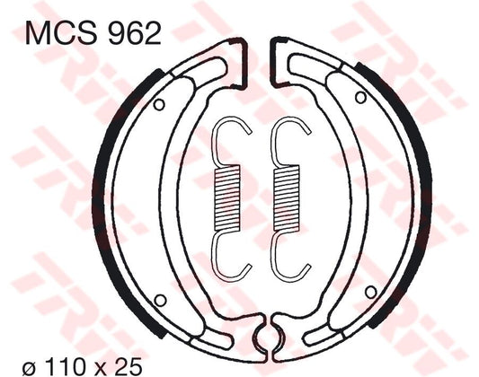 TRW BRAKE SHOES TRW MCS962 MCS962