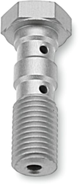 TRW DOUBLE BANJO BOLT, M10X1.25, ALUMINIUM, SILVER MCH951A