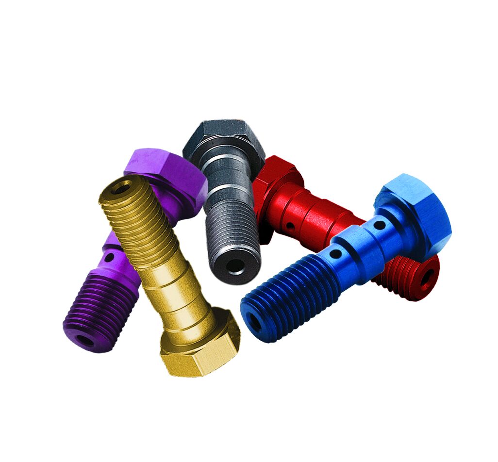 TRW DOUBLE BANJO BOLT, M10X1.25, ALUMINIUM, SILVER MCH951A
