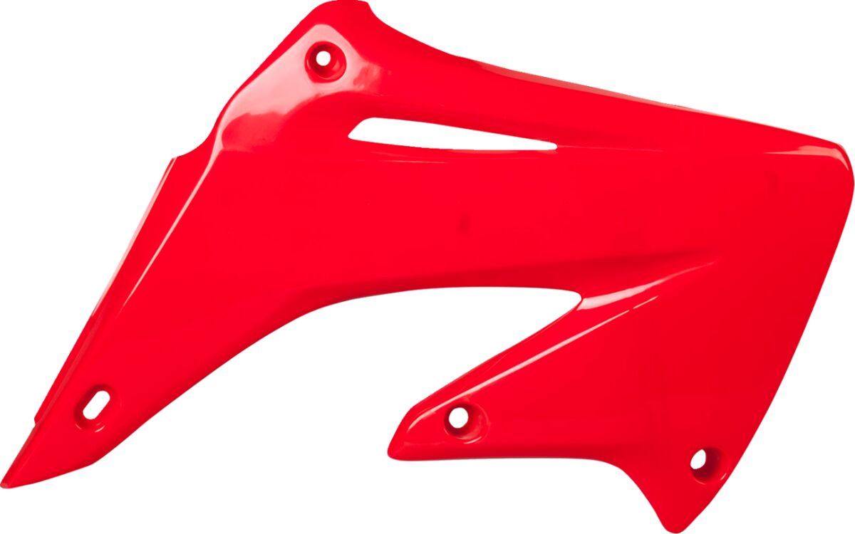 POLISPORT RADIATOR COVERS CR125/250 02-07 RED 8427000007