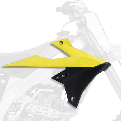 POLISPORT RADIATOR COVERS YELLOW/BLACK 8421100001